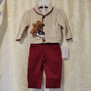 Tommy Bahama Cream and Red Kids Matching Set